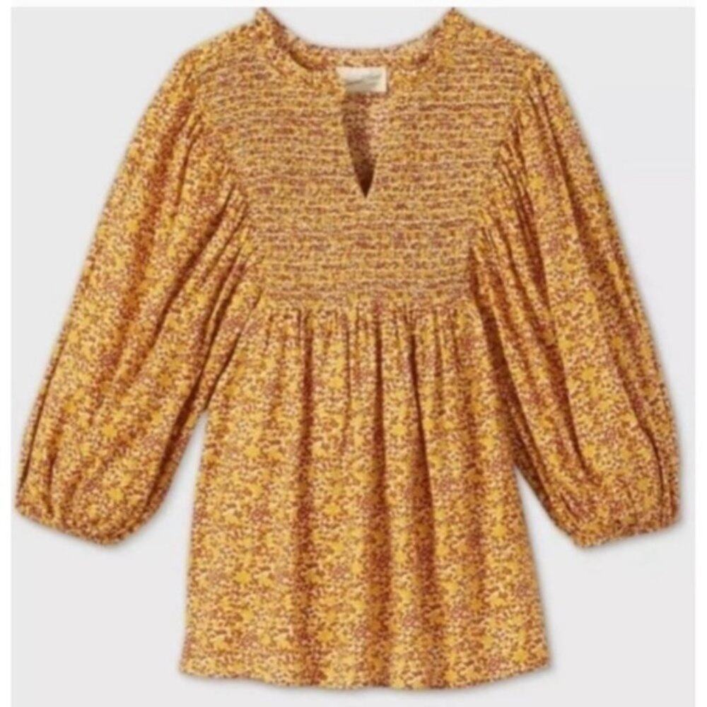 Universal Thread Floral Smocked Blouse